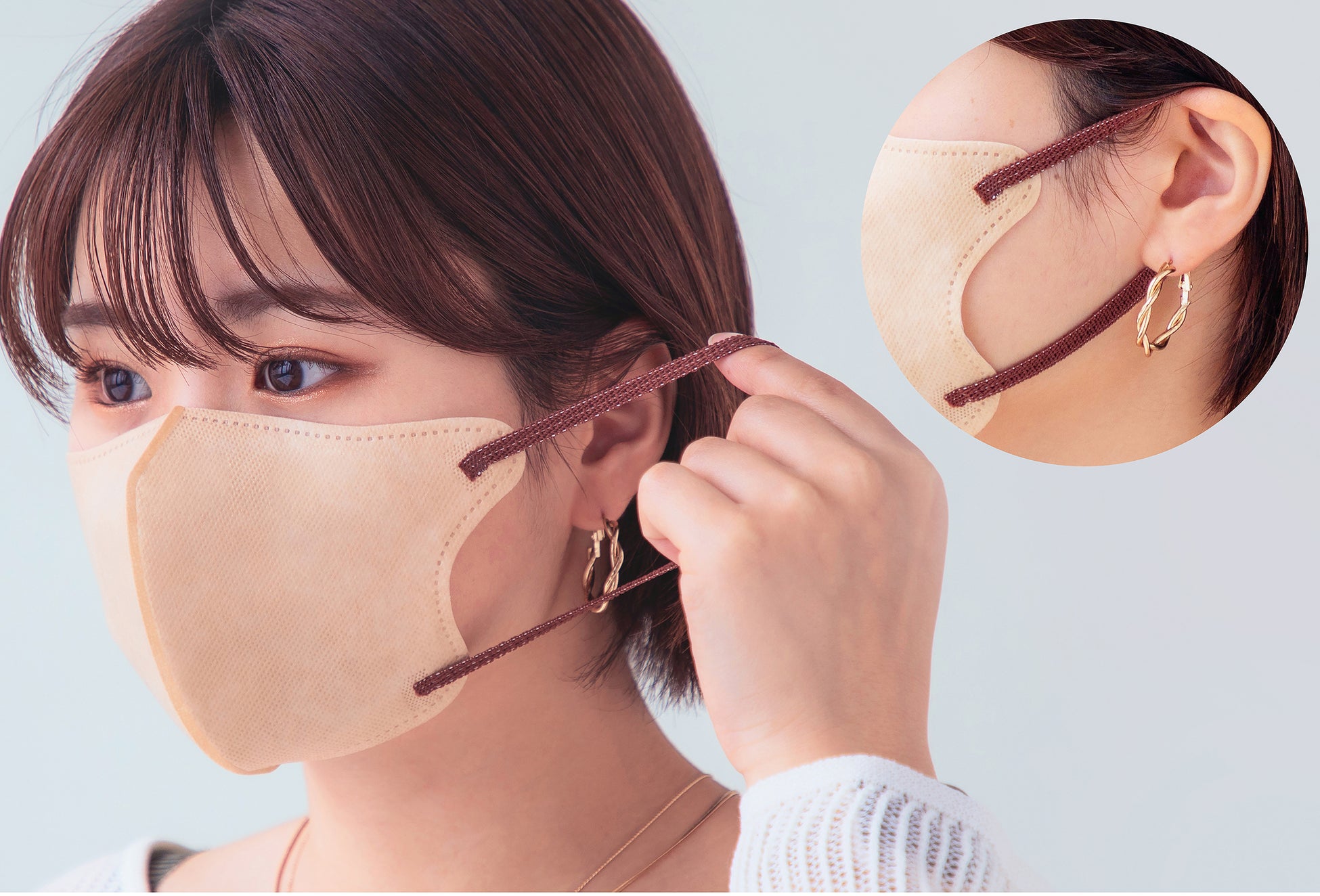 【新製品】累計1000万枚売れたマスクが進化！ふわふわ感触×おしゃれ顔「ふわふわうさちゃん3Dマスク」一般販売スタート！のサブ画像4