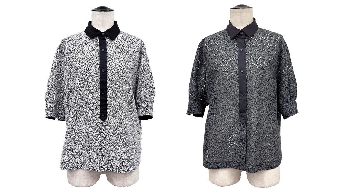 秋を先取りする辛口カラー！暑い夏もオシャレで快適に過ごせるアイテムをK.T KIYOKO TAKASEから発売のサブ画像3_シャツブラウス　28,600円(税込)　カラー：ホワイト×ブラック、アーミー×ブラック