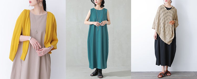 夏が本格化する”今こそ”欲しい「osharewalker(オシャレウォーカー)」の汗ジミ防止シリーズに「ノースリーブ コクーンワンピース」が新登場！のサブ画像3