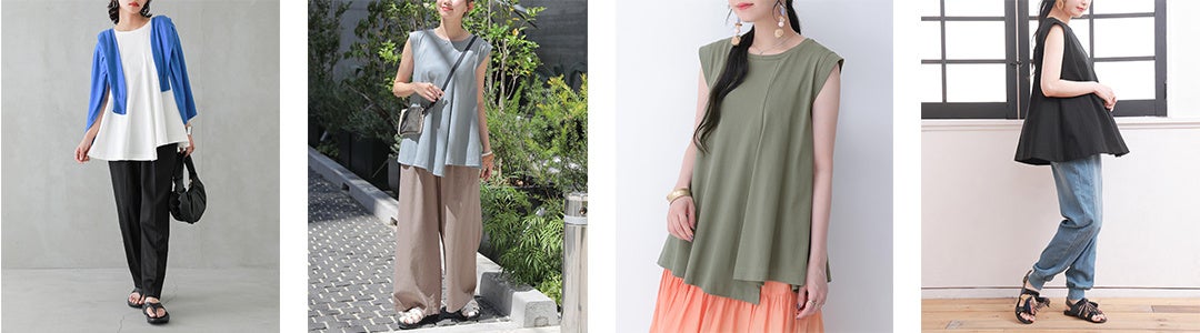 夏が本格化する”今こそ”欲しい「osharewalker(オシャレウォーカー)」の汗ジミ防止シリーズに「ノースリーブ コクーンワンピース」が新登場！のサブ画像7