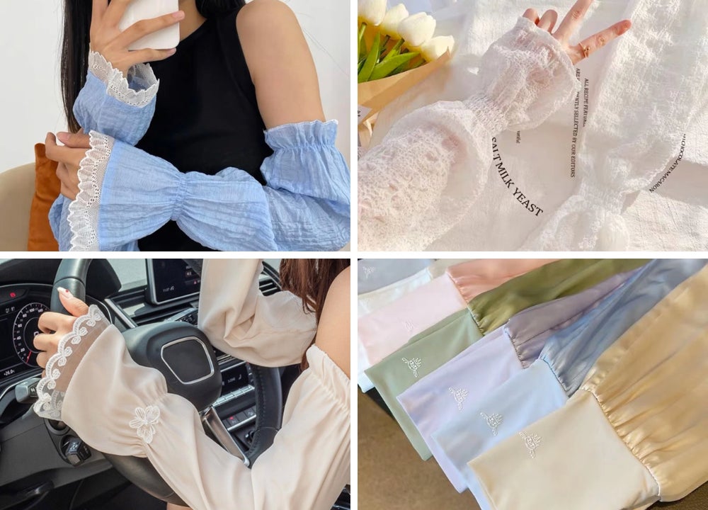 日焼け対策に！大人可愛いアームカバーを新発売、シンプル＆フェミニンなデザインで夏のファッションを彩るのサブ画像1