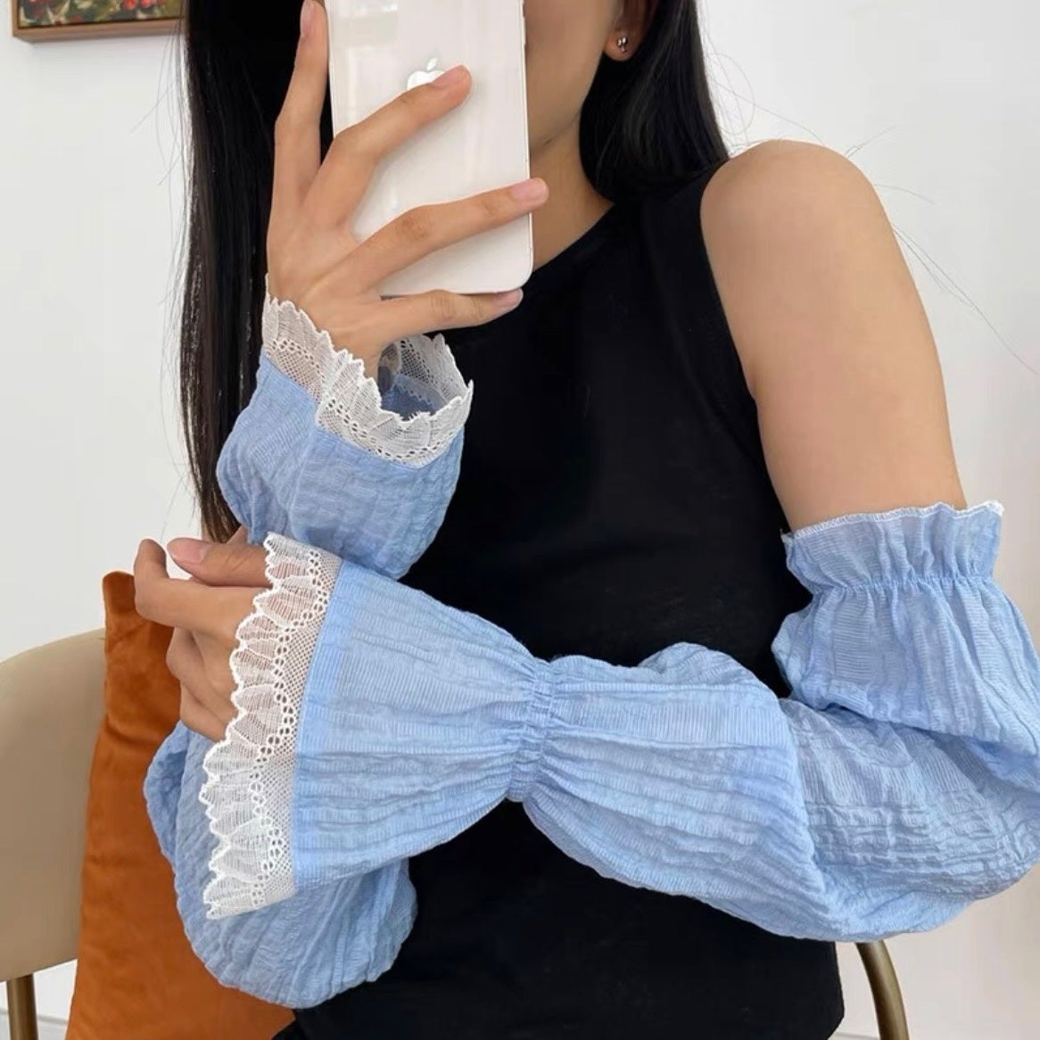 日焼け対策に！大人可愛いアームカバーを新発売、シンプル＆フェミニンなデザインで夏のファッションを彩るのサブ画像2