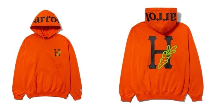 HUF X CARROTS COLLECTION!のサブ画像3_HUF X CARROTS HOODED FLEECE｜CREAM, ORANGE｜￥19,800