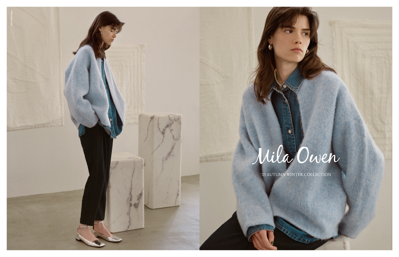 【Mila Owen】8月10日(木)より2023年秋のコレクションカタログをWEBにて公開！"SEMI-LUXE"をテーマに、日常に溶け込むセミラグジュアリーを表現のメイン画像