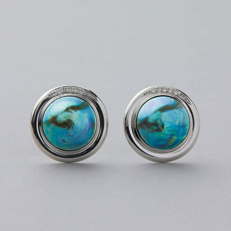 【Pearl for Life】稀少なアバロンパールを使用したコレクション「Abalone」の新作商品販売開始のサブ画像10_アワビ真珠 ピアス 10mmUP K18WG ¥ 308,000税込