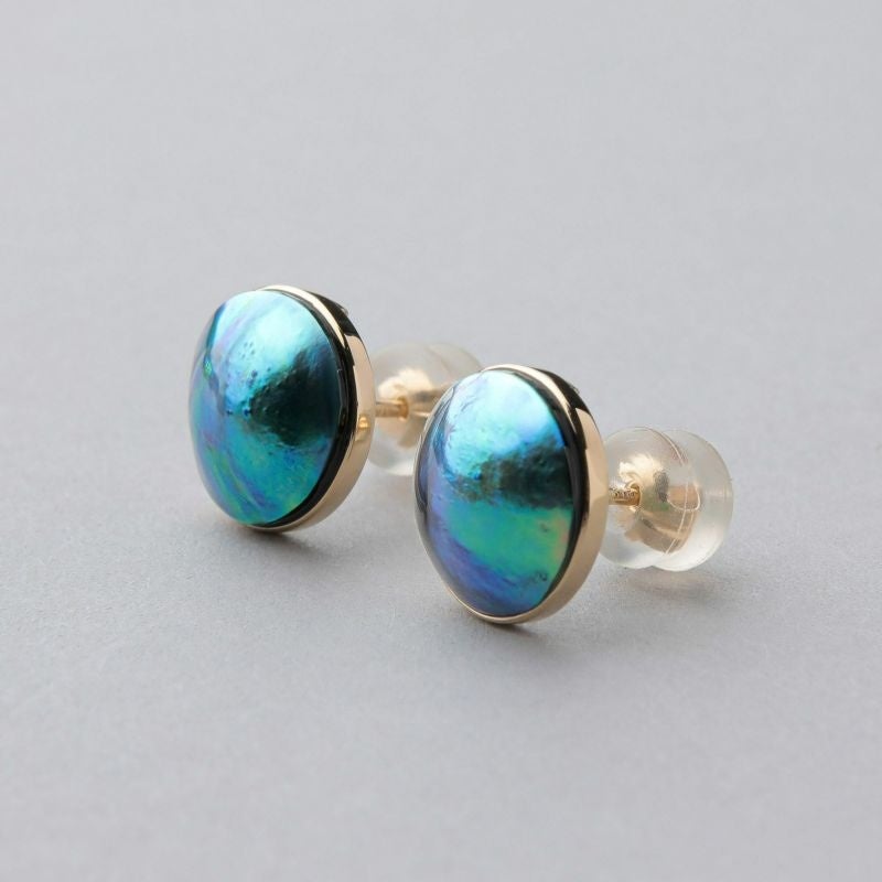 【Pearl for Life】稀少なアバロンパールを使用したコレクション「Abalone」の新作商品販売開始のサブ画像13_アワビ真珠ピアス 11mmUP K18YG ¥220,000税込