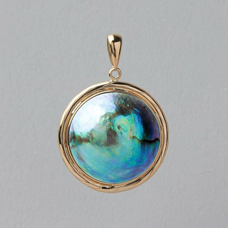 【Pearl for Life】稀少なアバロンパールを使用したコレクション「Abalone」の新作商品販売開始のサブ画像4_アワビ真珠 ペンダントトップ 16mmUP K18YG ¥176,000 税込