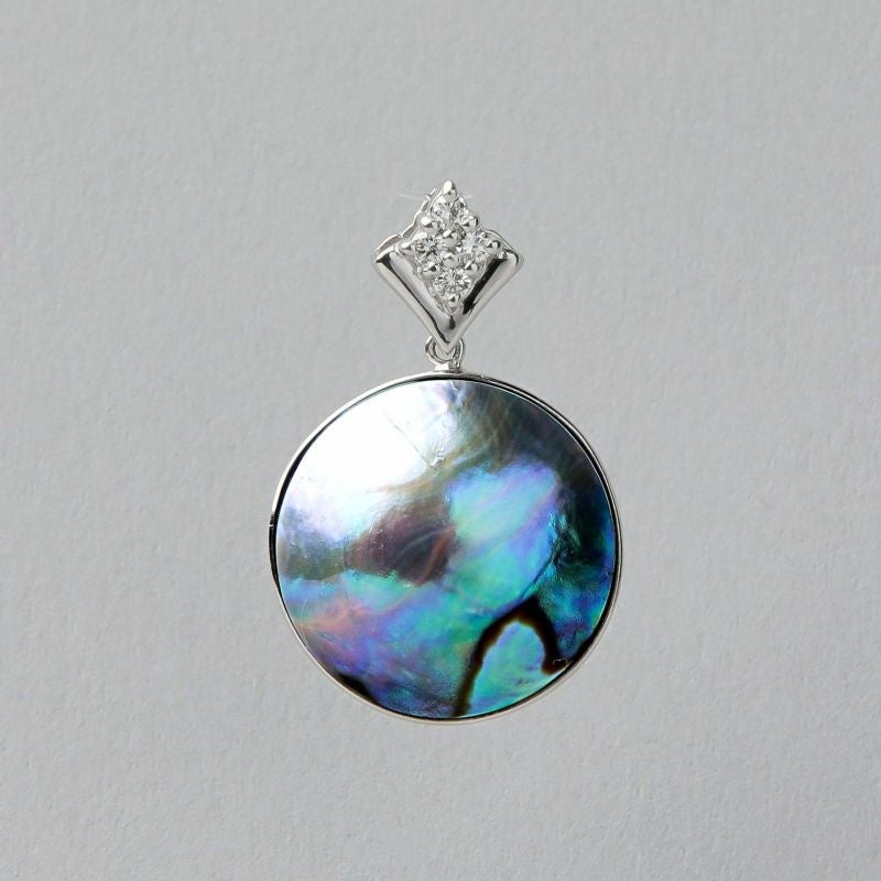 【Pearl for Life】稀少なアバロンパールを使用したコレクション「Abalone」の新作商品販売開始のサブ画像6_アワビ真珠 ペンダントトップ 15mmUP K18WG ¥165,000 税込