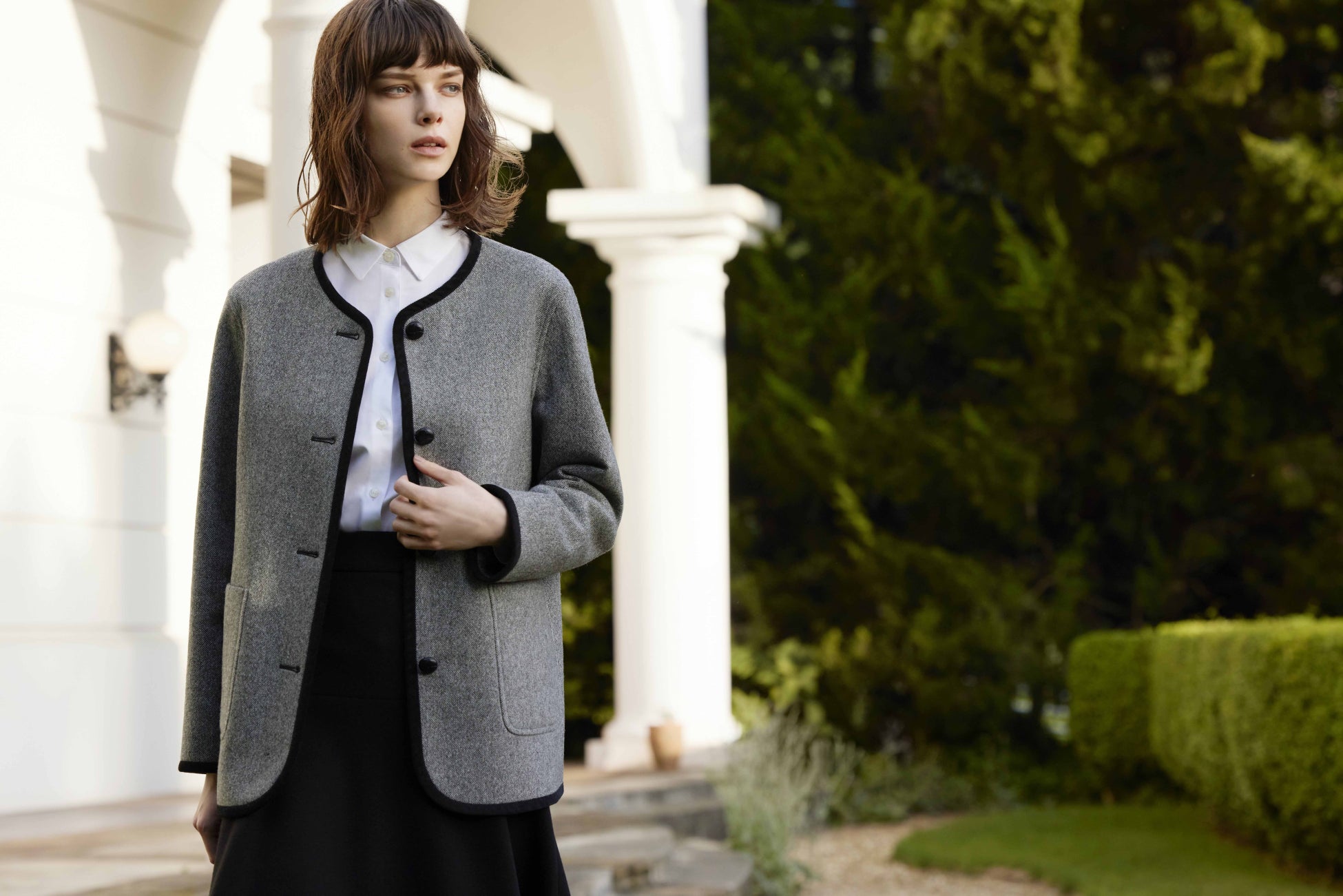 【KEITH】ブリティッシュトラディショナルブランドKEITH、新作ルックブック＜Autumn & Winter 2023＞を公開のサブ画像3_Coat ¥53,900 Shirt ¥26,400 Skirt ¥26,400