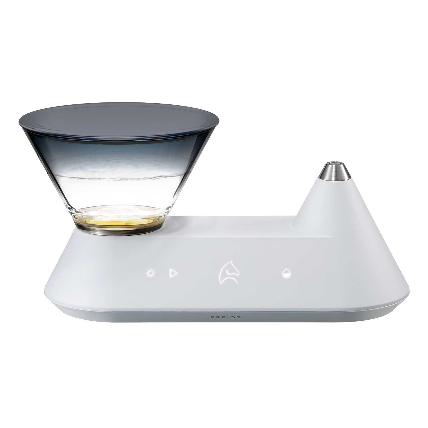 世界的デザイナーが手がけた家電に新色登場！【デザイン性・機能性・省エネ】を兼ね揃えた注目のスマート加湿器 Heal（ヒアル）の*ガラスタンクに落ち着いた色合いが特徴的な“グラデーションブラック”を追加のメイン画像